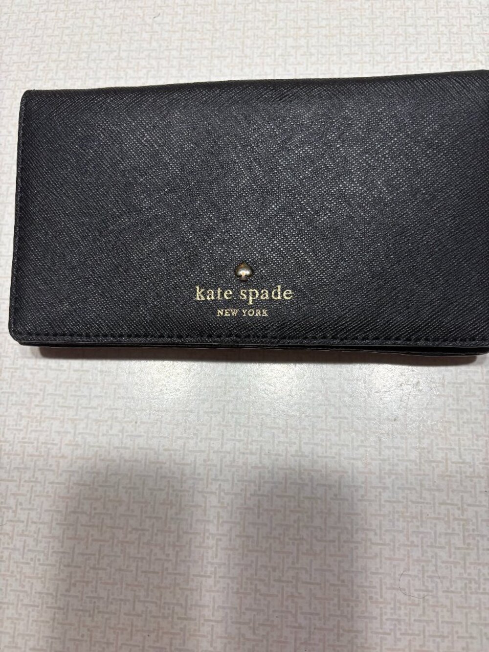 NWOT Kate Spade New York small black leather wallet